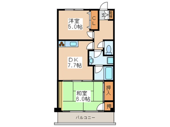 マンションエクセレントの物件間取画像